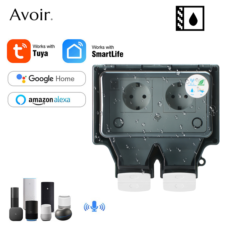 Avoir Tuya Wall Electrical Soc - Outdoor Power Timer ulasan dan harga