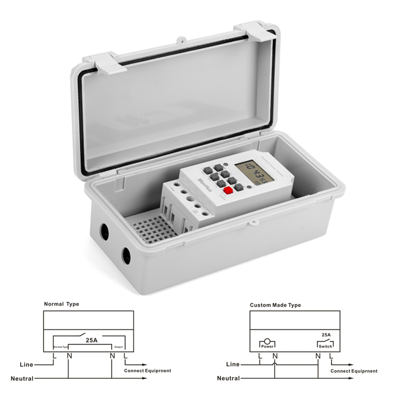 ManHua 220VAC 30A MT316SE-B Ra - Outdoor Power Timer ulasan dan harga