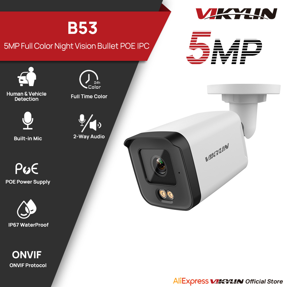 VIKYLIN 5MP IP Security Camera - Outdoor Power Hub ulasan dan harga