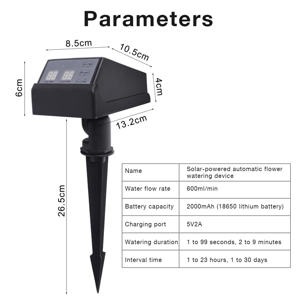 New Solar Powered Irrigation T - Outdoor Power Timer ulasan dan harga
