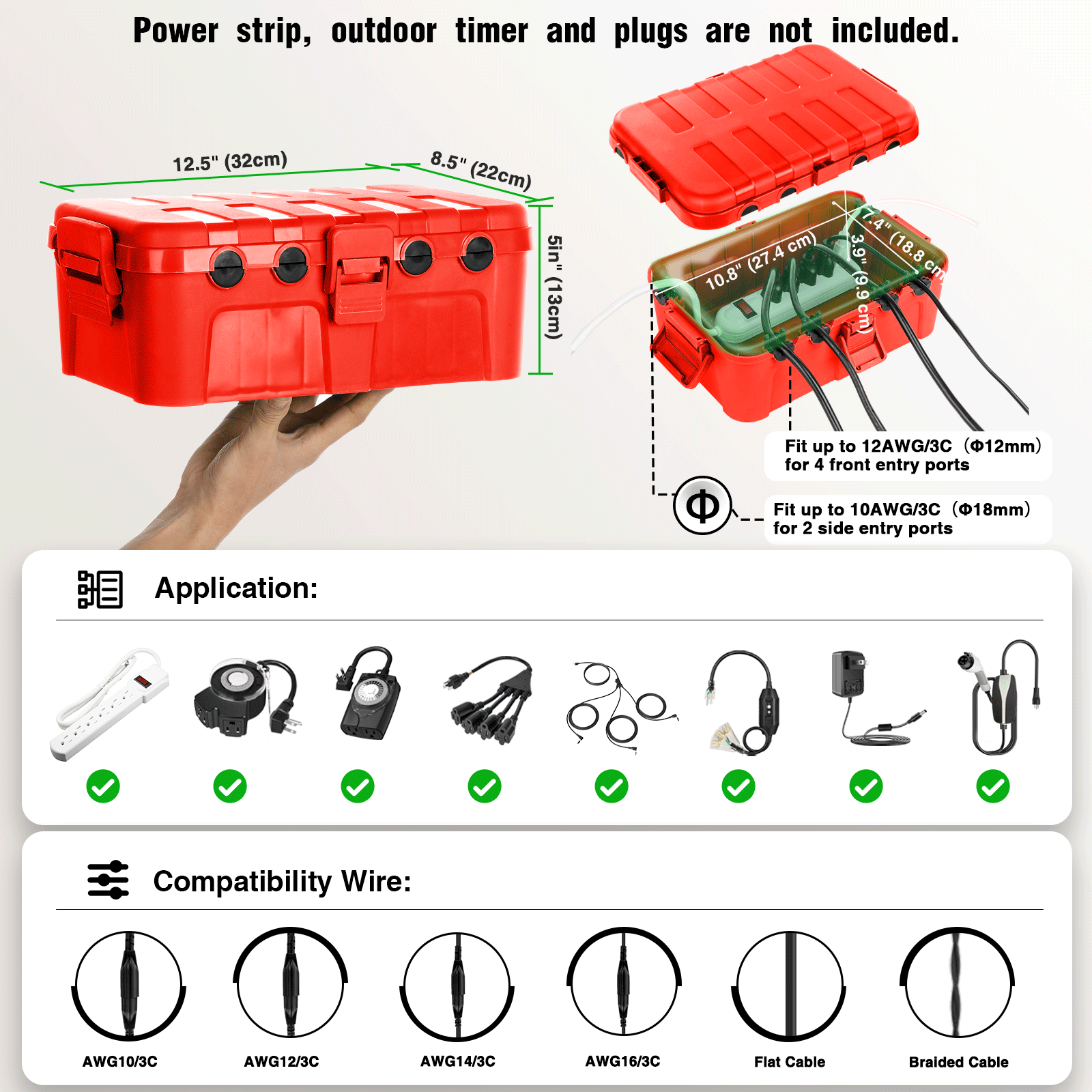 Weatherproof IP54 Outdoor Exte - Outdoor Power Extension Cord ulasan dan harga