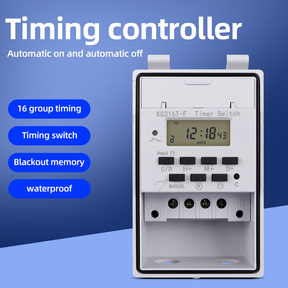 Digital Timer Switch 220V 30A  - Outdoor Power Timer ulasan dan harga
