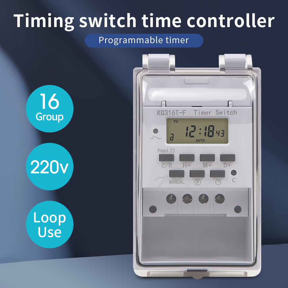 Digital Timer Switch 220V 30A  - Outdoor Power Timer ulasan dan harga