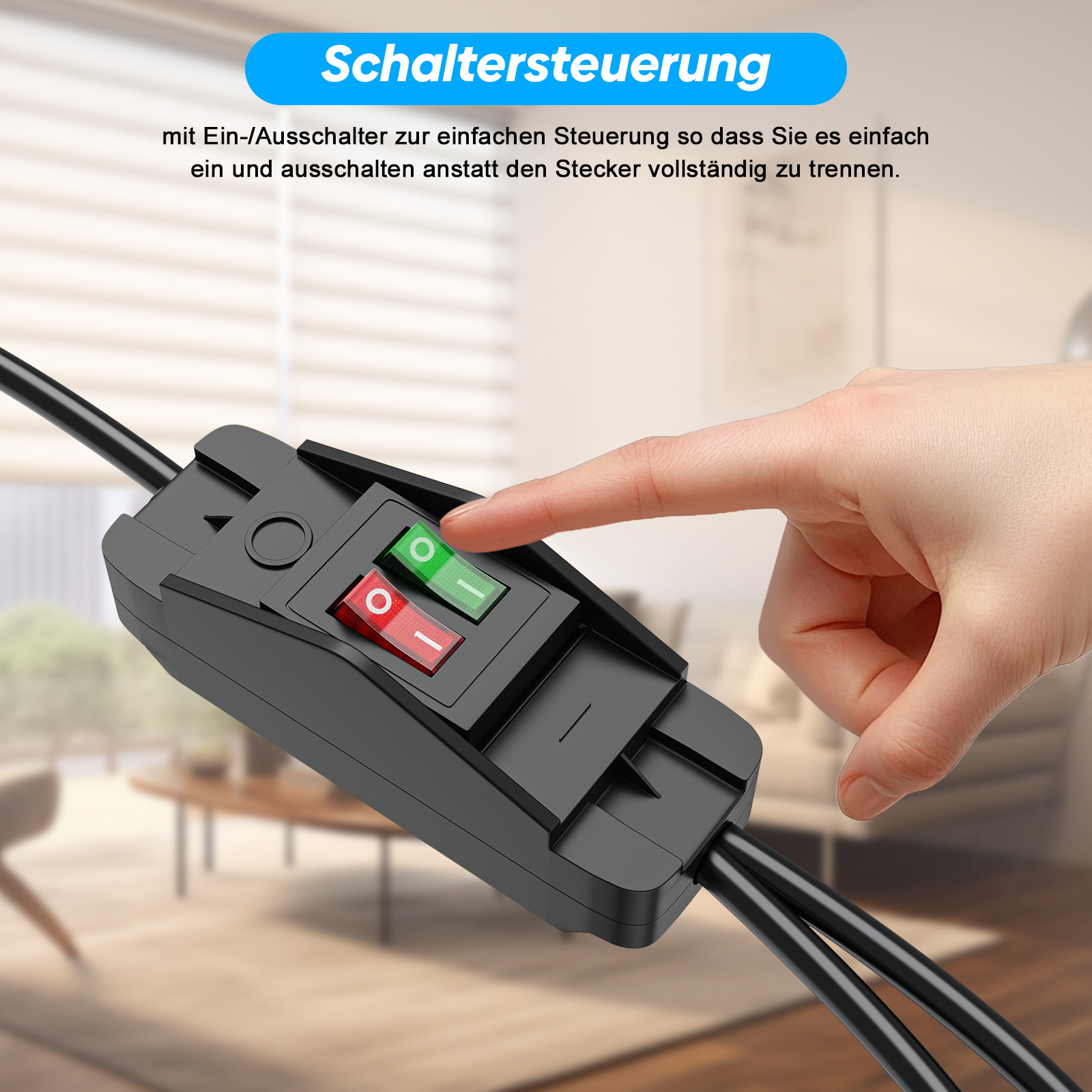 EU Plug Extension Cord with ON - Outdoor Power Extension Cord ulasan dan harga
