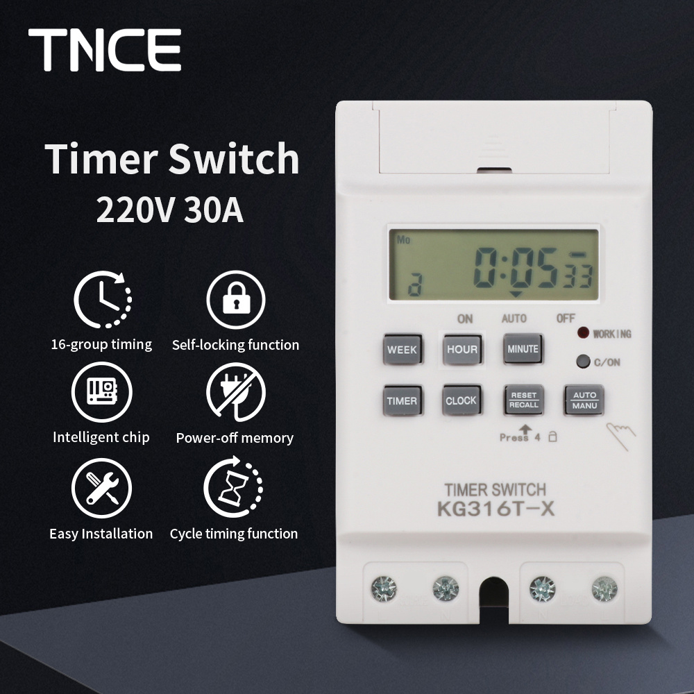 TNCE 30A Time Control Switch 2 - Outdoor Power Timer ulasan dan harga