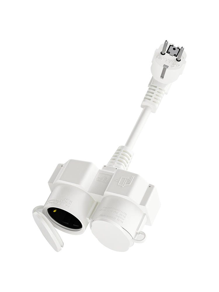 EU Extension Cable with 2 Schu - Outdoor Power Extension Cord ulasan dan harga
