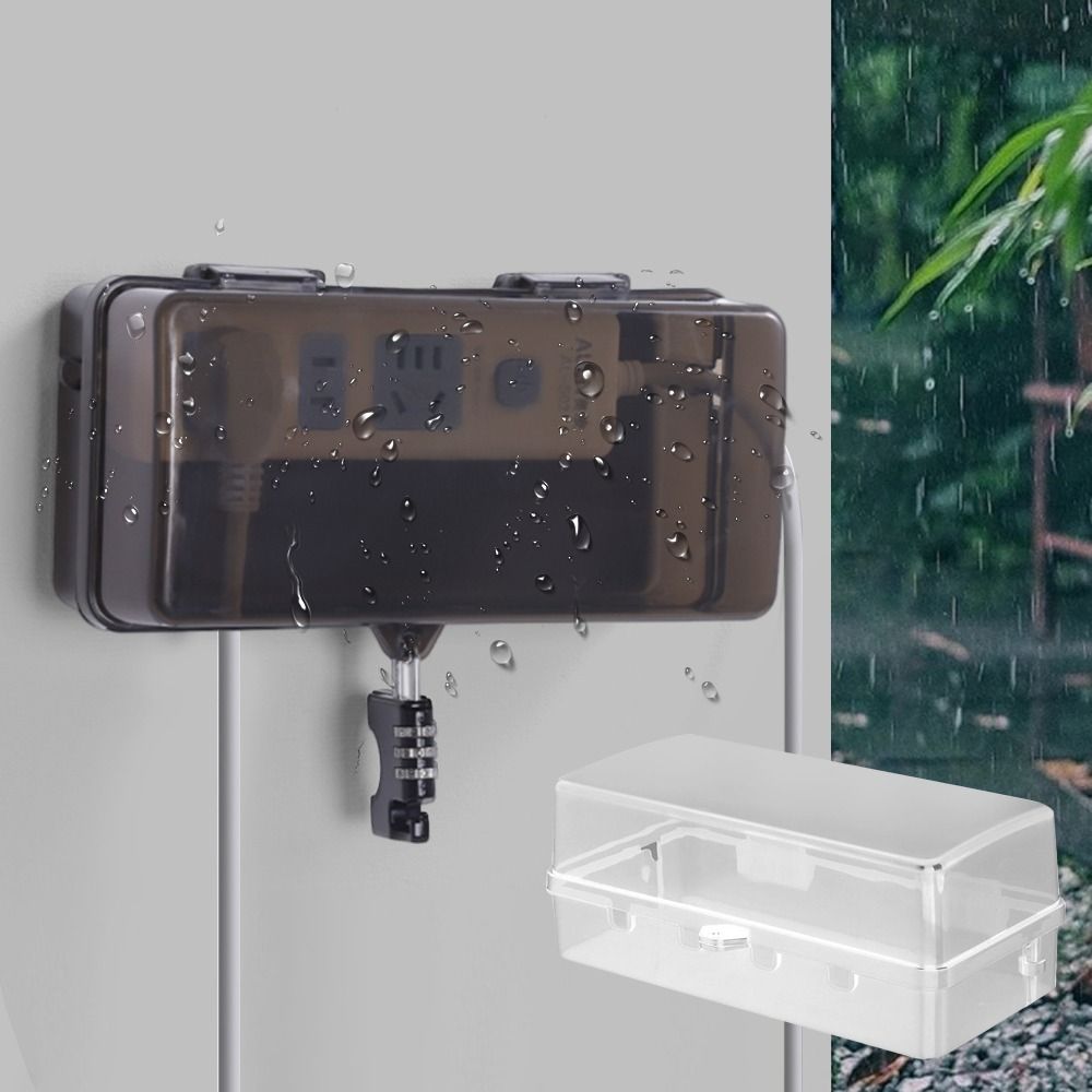 Durable Plastic Plug Box Anti- - Outdoor Power Extension ulasan dan harga