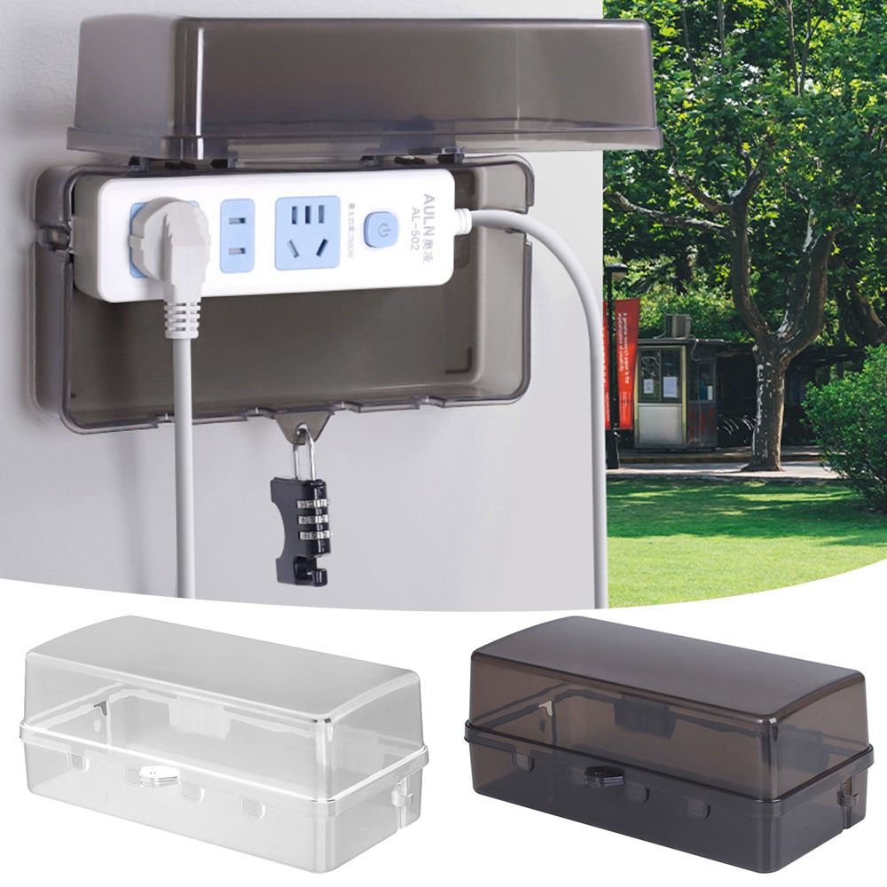 Durable Plastic Plug Box Anti- - Outdoor Power Extension ulasan dan harga