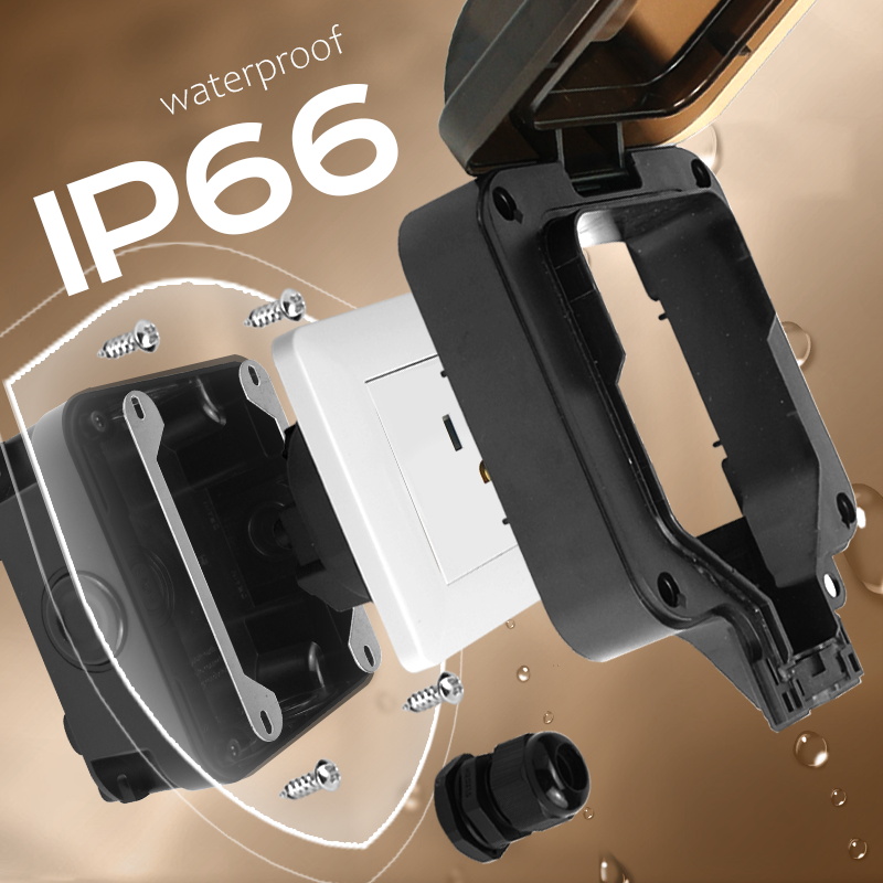 Avoir IP66 Wall Waterproof Soc - Outdoor Power Module ulasan dan harga