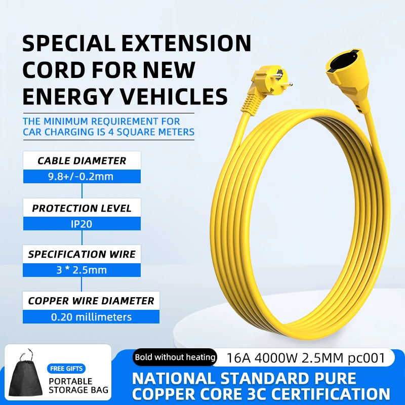 16A EU Schuko Extension Cord 4 - Outdoor Power Extension Cord ulasan dan harga