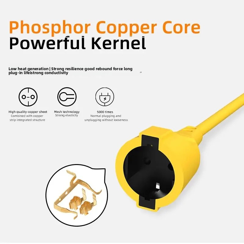16A EU Schuko Extension Cord 4 - Outdoor Power Extension Cord ulasan dan harga