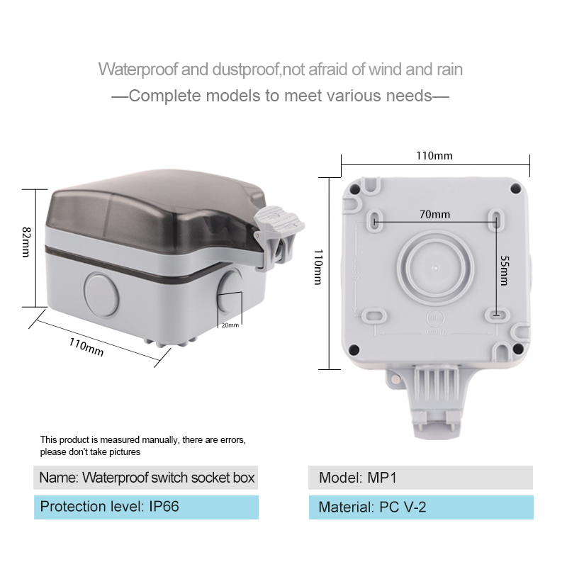 IP66 Outdoor Weatherproof 16A  - Power Switch Outdoor ulasan dan harga