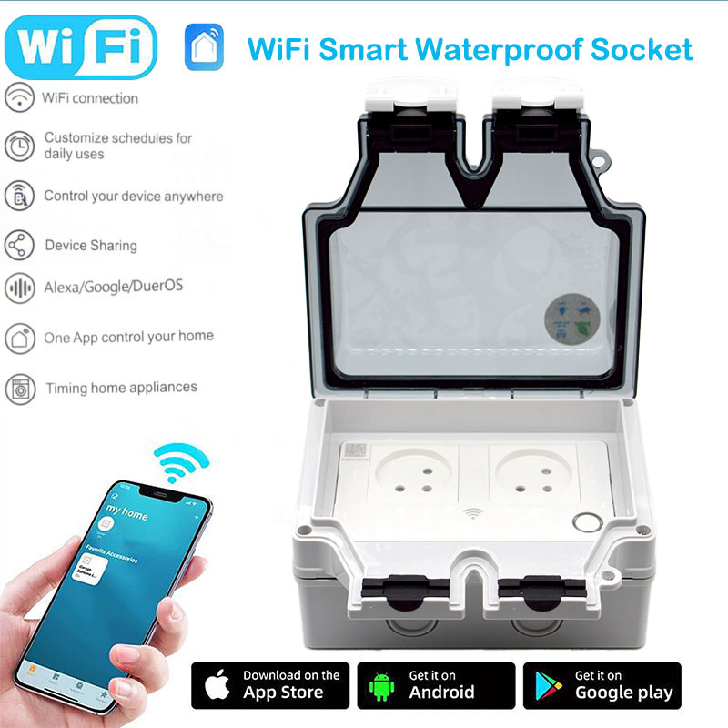 16A Smart Socket IP66 Waterpro - Outdoor Power Hub ulasan dan harga