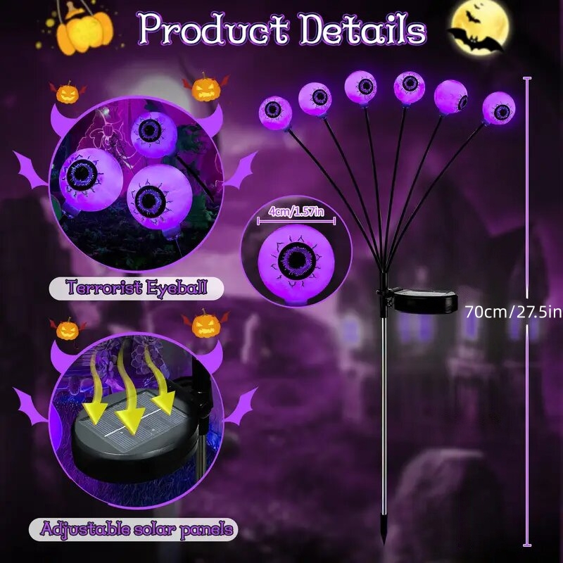 Solar Halloween Eyeball Garden - Outdoor Power Hub ulasan dan harga