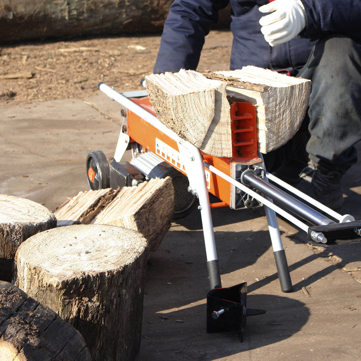 8 Ton Portable Hydraulic Elect - Log Splitter Electric ulasan dan harga