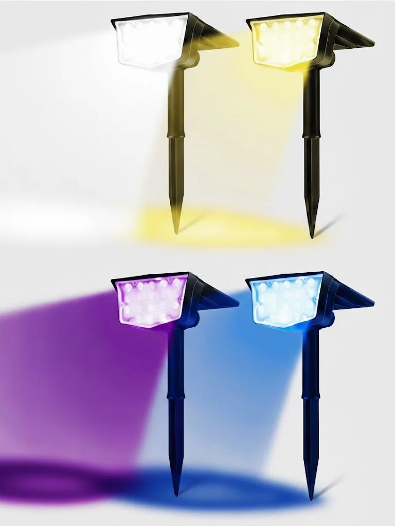 2Pcs Solar Outdoor Spot Lights - Power Switch Outdoor ulasan dan harga