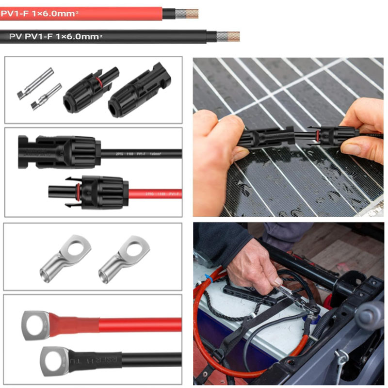 Solar Panel Wire 16/14/12/10aw - Outdoor Power Extension Cord ulasan dan harga