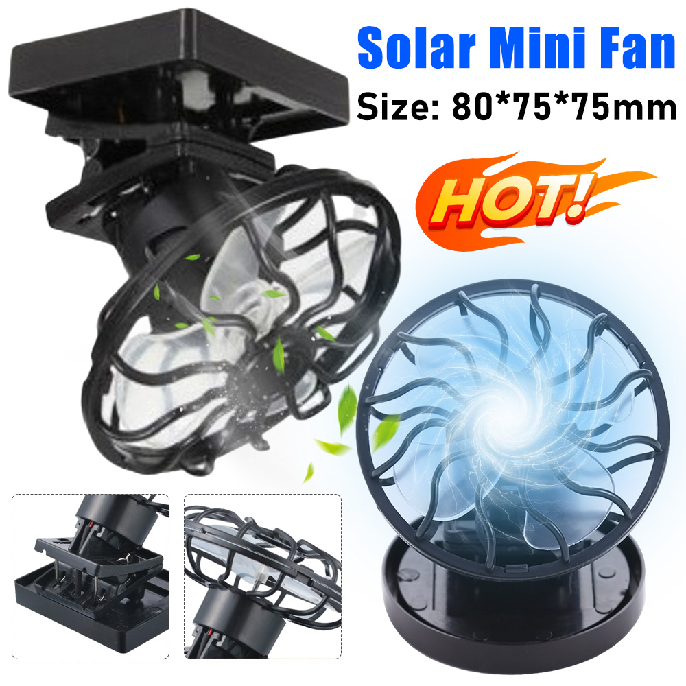 Solar Power Mini Clip Fan Clip - Outdoor Power Timer ulasan dan harga